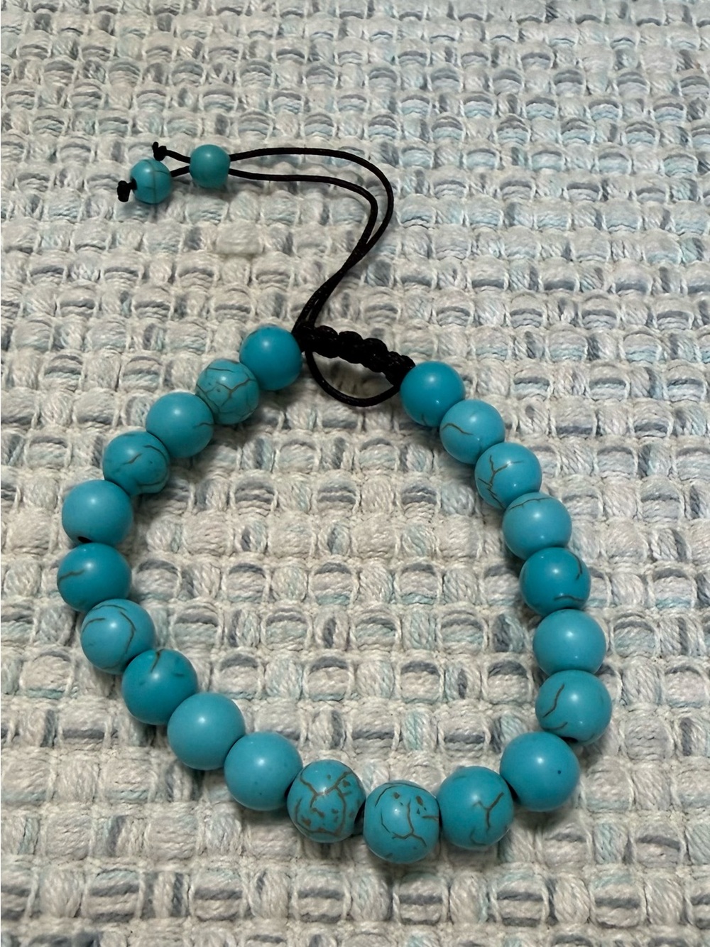Turquoise Beaded Adjustable Bracelet